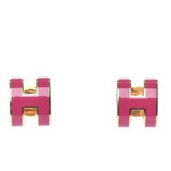 Khuyên Tai Hermès Mini Pop H Earrings Màu Hồng