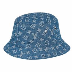 Mũ Louis Vuitton Monogram Essential Bucket Hat M78772 Màu Xanh Dương
