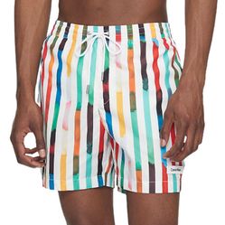 Quần Shorts Calvin Klein Core Solids Drawstring Medium Swim Shorts Phối Màu