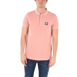 Áo Polo Diesel Pique' 3 Buttons T-Harry Polo Shirt With Half Zip Màu Hồng Size S