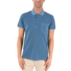 Áo Polo Diesel Pique' 4 Buttons T-Kal-2 Polo Shirt With Breast Pocket Màu Xanh Bò Size S