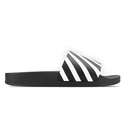 Dép Off-White Diag Rubber Slide Sandals In Black OMIC011C99MAT001 1001 Màu Đen