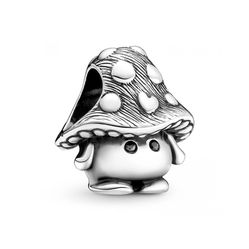 Hạt Vòng Charm Pandora Cute Mushroom 799528C01 Màu Bạc