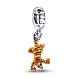 Hạt Vòng Charm Pandora Disney Winnie The Pooh Tigger Dangle 792213C01 Màu Vàng Bạc