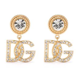 Khuyên Tai Dolce & Gabbana DG Crystal-embellished Earrings Màu Vàng Gold