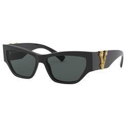 Kính Mát Versace VE4383F GB1 Black Grey Lens Sunglasses Màu Đen Xám
