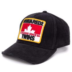 Mũ Dsquared2 Canadian Twins Baseball Cap Màu Đen