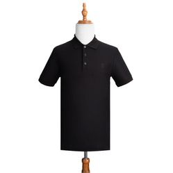 Áo Polo Burberry Logo Patch In Black 8043122 1003 Màu Đen