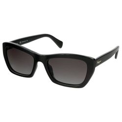 Kính Mát Salvatore Ferragamo Women Fashion 55mm Black Sunglasses SF958S-001 Màu Đen