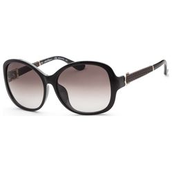 Kính Mát Salvatore Ferragamo Women Fashion 59mm Black Sunglasses SF744SLA-001 Màu Đen