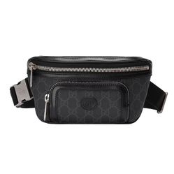 Túi Đeo Chéo Gucci Belt Bag With Interlocking G Màu Đen
