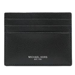 Ví Michael Kors Slim Leather Holder Card Case Wallet Màu Đen