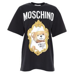Áo Phông Moschino Black Mirror Teddy Bear V0710 5441 7555 Màu Đen Size XS