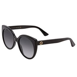 Kính Mát Gucci Ladies Black Cat-Eye Sunglasses GG0325S 001 55 Màu Đen