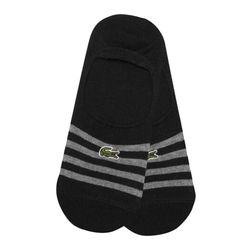 Tất Lacoste Striped Overshoe Socks RA677E Màu Đen