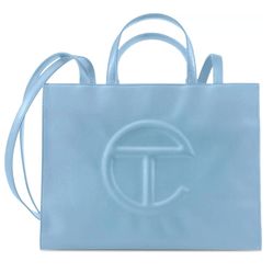 Túi Xách Telfar Shopping Bag Pool Blue Medium Màu Xanh Blue