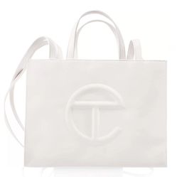 Túi Xách Telfar Shopping Bag White Medium Màu Trắng