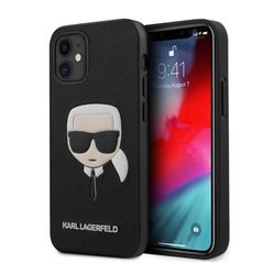 Ốp Điện Thoại Karl Lagerfeld iPhone 12 Mini KLHCP12SSAKHBK Hình Ông Già Màu Đen