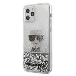 Ốp Điện Thoại Karl Lagerfeld iPhone 12 / iPhone 12 Pro Nhũ Bạc Hình Ông Già KLHCP12MGLIKSL Màu Trắng
