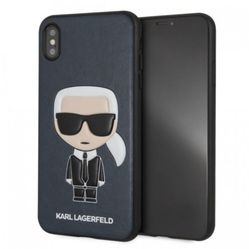 Ốp Điện Thoại Karl Lagerfeld iPhone XS Max KLHCI65IKPUBL Màu Xanh Đen