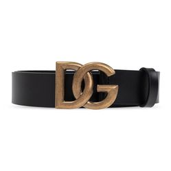 Thắt Lưng Nam Dolce & Gabbana D&G Logo Belt 3.5cm Màu Đen