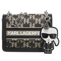 Túi Đeo Chéo Karl Lagerfeld Bag Black 221W3013 Màu Đen Họa Tiết Vàng