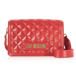 Túi Đeo Chéo Love Moschino Quilted Eco-Leather Signature Crossbody Bag Màu Đỏ