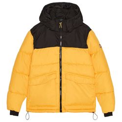 Áo Khoác Bershka Two-tone Puffer Jacket Màu Vàng Size XS