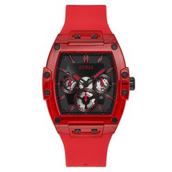 Đồng Hồ Nam Guess Red Case Red Silicone Watch GW0203G5 Màu Đỏ