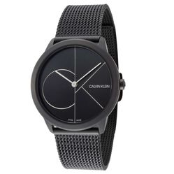 Đồng Hồ Nữ Calvin Klein Women Minimal K3M5245X 35mm Black Dial Stainless Steel Watch Màu Đen