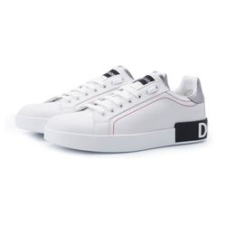 Giày Sneakers Dolce & Gabbana D&G Calfskin Nappa Portofino CK1587 AH527 8B441 Màu Trắng Size 39