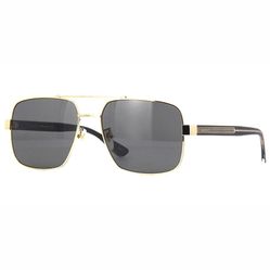 Kính Mát Gucci Grey Aviator Men's Sunglasses GG0529S 001 60 Màu Xám