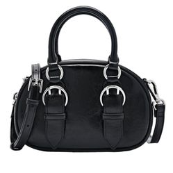 Túi Đeo Chéo Pedro Mini Buckle Handbag Black PW2-55060020 Màu Đen