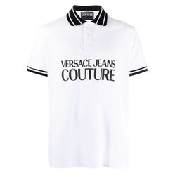 Áo Polo Versace Jeans Couture White Logo Printed 74GAGT03 CJ01O 003 Màu Trắng Size XS