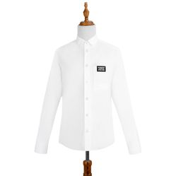 Áo Sơ Mi Burberry Logo Detail Stretch Cotton Poplin Shirt 8021794 Màu Trắng Size M