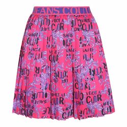 Chân Váy Versace Jeans Hot Pink Logo Couture Miniskirt 74HAE820NS215406 Màu Hồng Tím Size 38