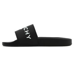 Dép Givenchy Logo Detailed Rubber Slide Sandals BE3076E1KU001 Màu Đen