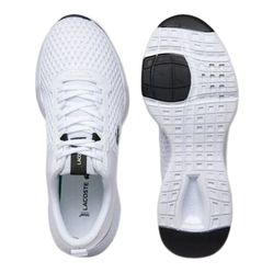 Giày Thể Thao Lacoste Juniors' Court-Drive Mesh And Stretch-Knit Trainers Màu Trắng