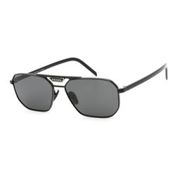 Kính Mát Prada Grey Rectangular Men's Sunglasses PR 58YS 1AB5S0 57 Màu Xám