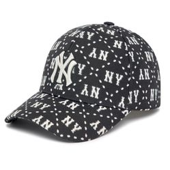 Mũ MLB Diamond Monogram Structure Ball Cap New York Yankees 3ACPM023N-50BKS Màu Đen