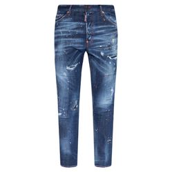 Quần Jeans Dsquared2 Dark Blue Relax Long Crotch S71LB1111 S30789 470 Màu Xanh Size 44