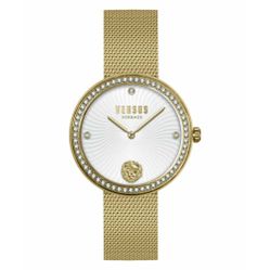 Đồng Hồ Nữ Versace Versus Womens IP Yellow Gold 35 mm Lea Bracelet Watch VSPEN2221 Màu Vàng Gold