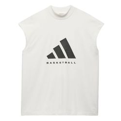 Áo Ba Lỗ Adidas Basketball Sleeveless Tee IA3443 Màu Trắng Size XS