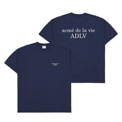 Áo Phông Acmé De La Vie ADLV Tshirt Basic Logo Season2 Màu Xanh Navy