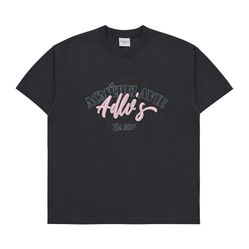 Áo Phông Acmé De La Vie ADLV Logo Monogram Embossing Embroidery Short Sleeve T-Shirt Charcoal Màu Than Chì Size 1