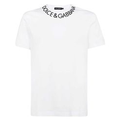 Áo Phông Dolce & Gabbana D&G White Logo Printed G8PL1T FU7EQ W0800 Màu Trắng Size 48