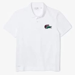 Áo Polo Lacoste Graphic Mif Blanc In White For Men Màu Trắng Size XS