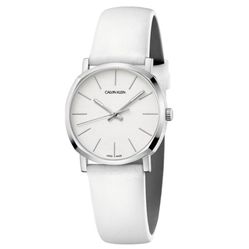 Đồng Hồ Nữ Calvin Klein Posh Quartz White Dial Watch 32mm K8Q331L2 Màu Trắng
