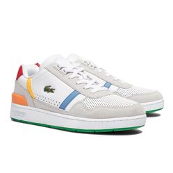 Giày Thể Thao Lacoste Men's Storm 96 Lo Synthetic and Suede Sneakers Phối Màu Size 40.5