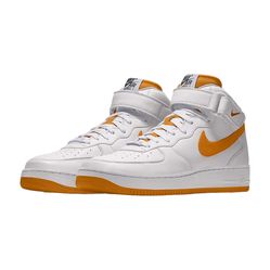 Giày Thể Thao Nike Air Force 1 Mid By You Màu Trắng Cam Size 36